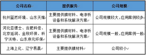 行业分领域综述：离子交换膜和电渗析技术的发展动向